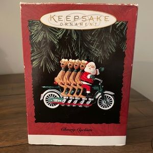 1994 Cheery Cyclists Hallmark Ornament